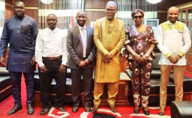 The Namie Foundation pays courtesy call on Gambia’s Vice President