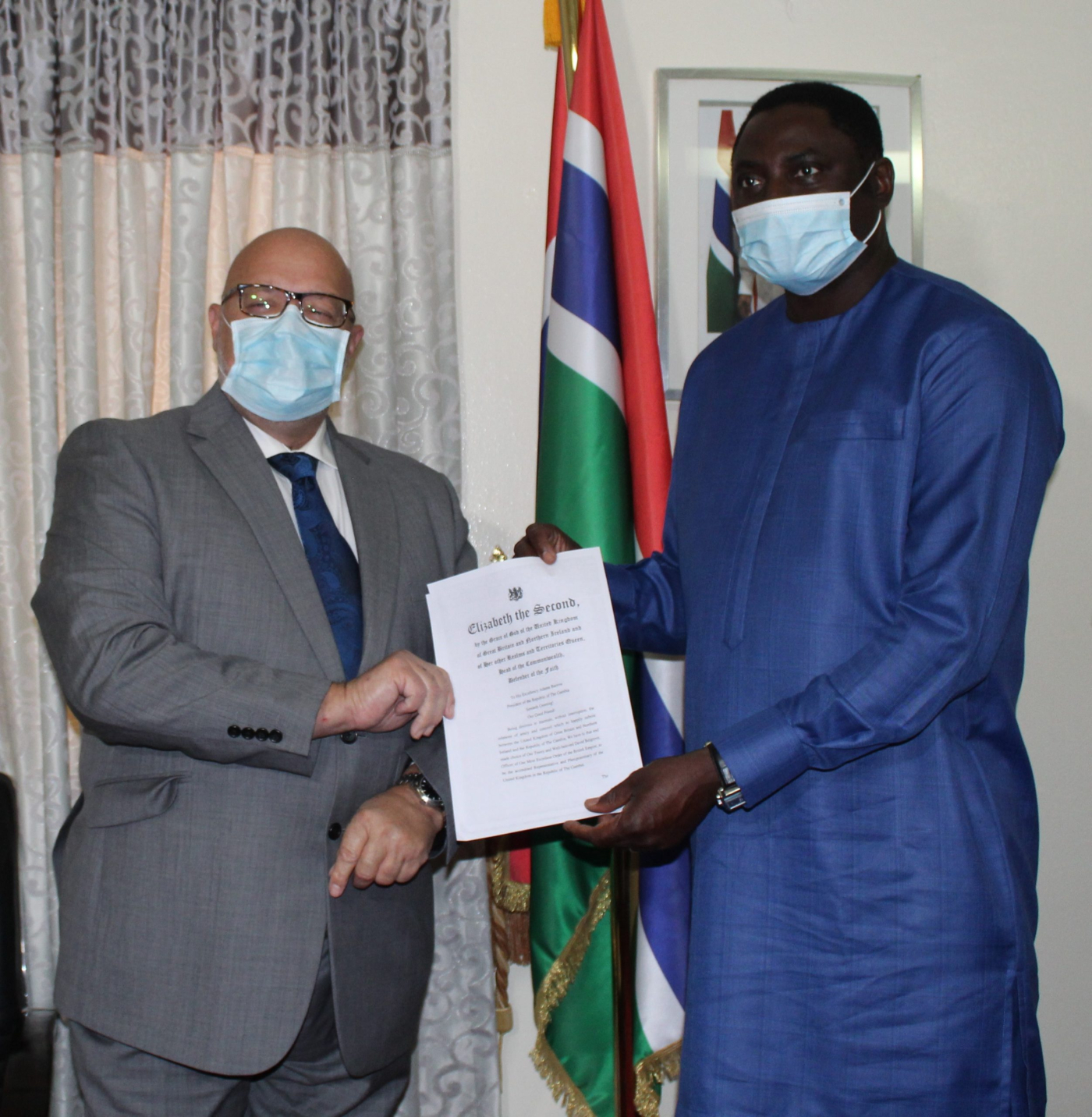 Dr. Tangara receives new UK High Commissioner