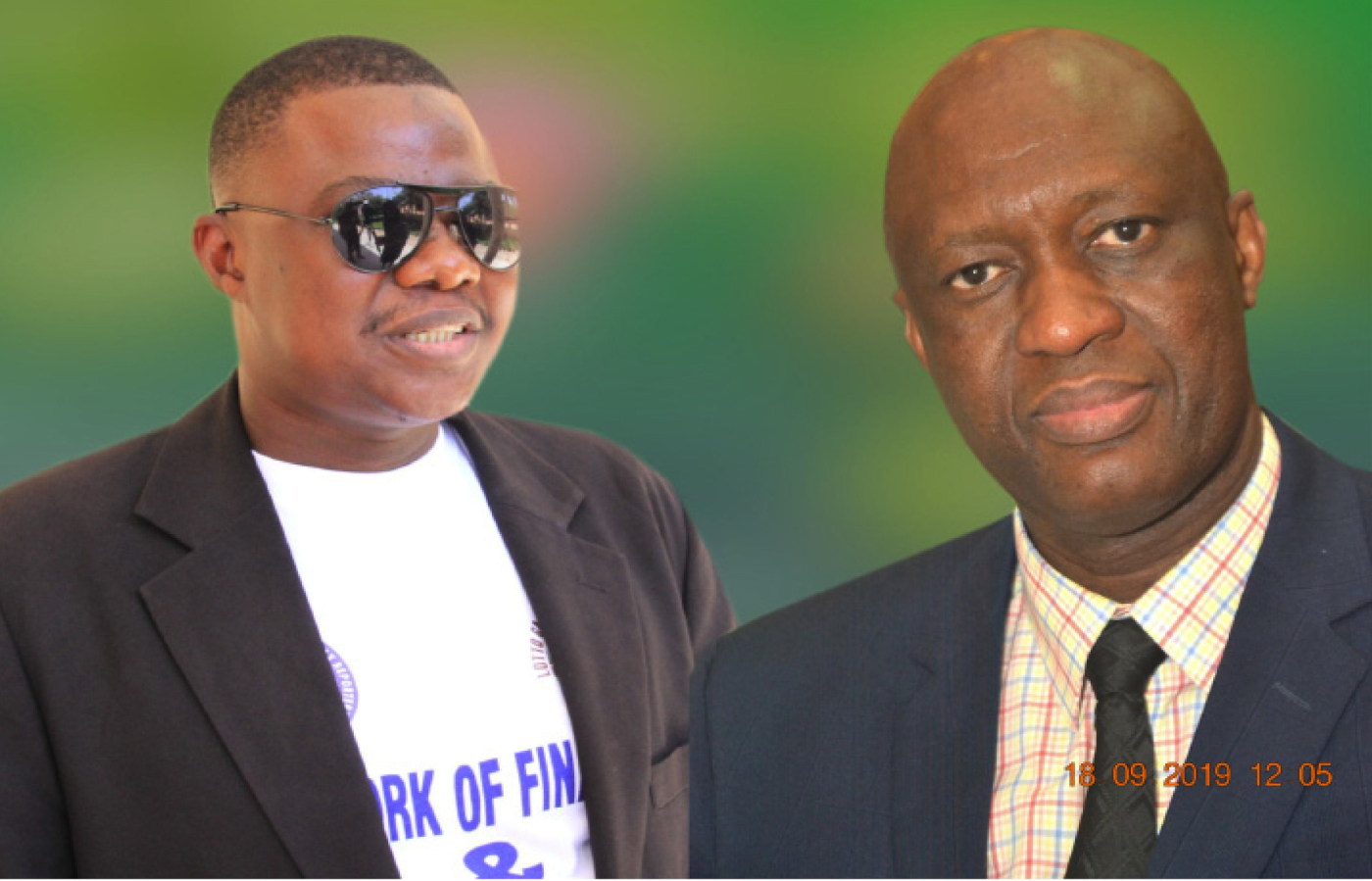 NFTR president hands 100 copies of “Naamo” Magazine to GRA Boss