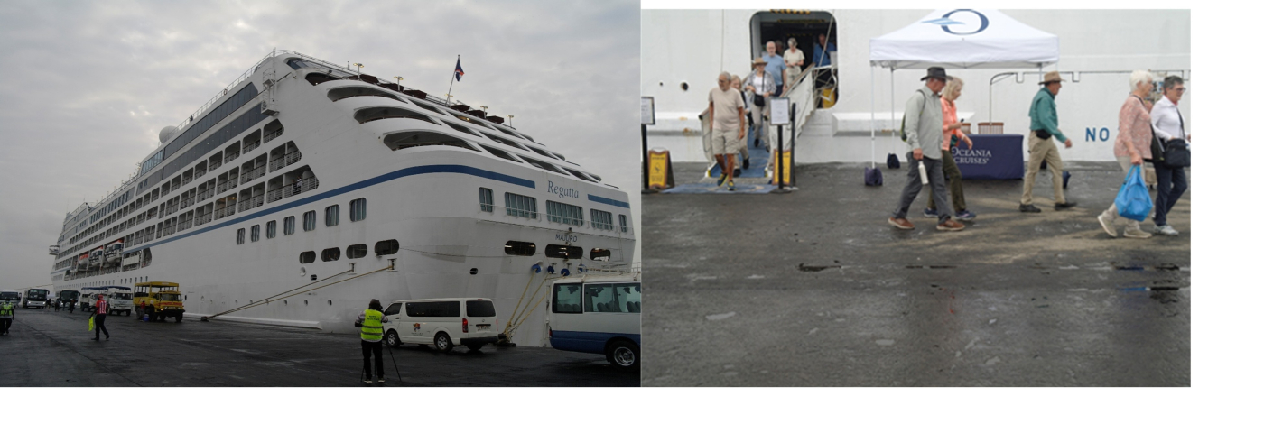Cruise tourism: Regatta Majuro docks with 570 tourists