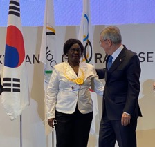 Olympic Gambia president decorated with IOC award of merit