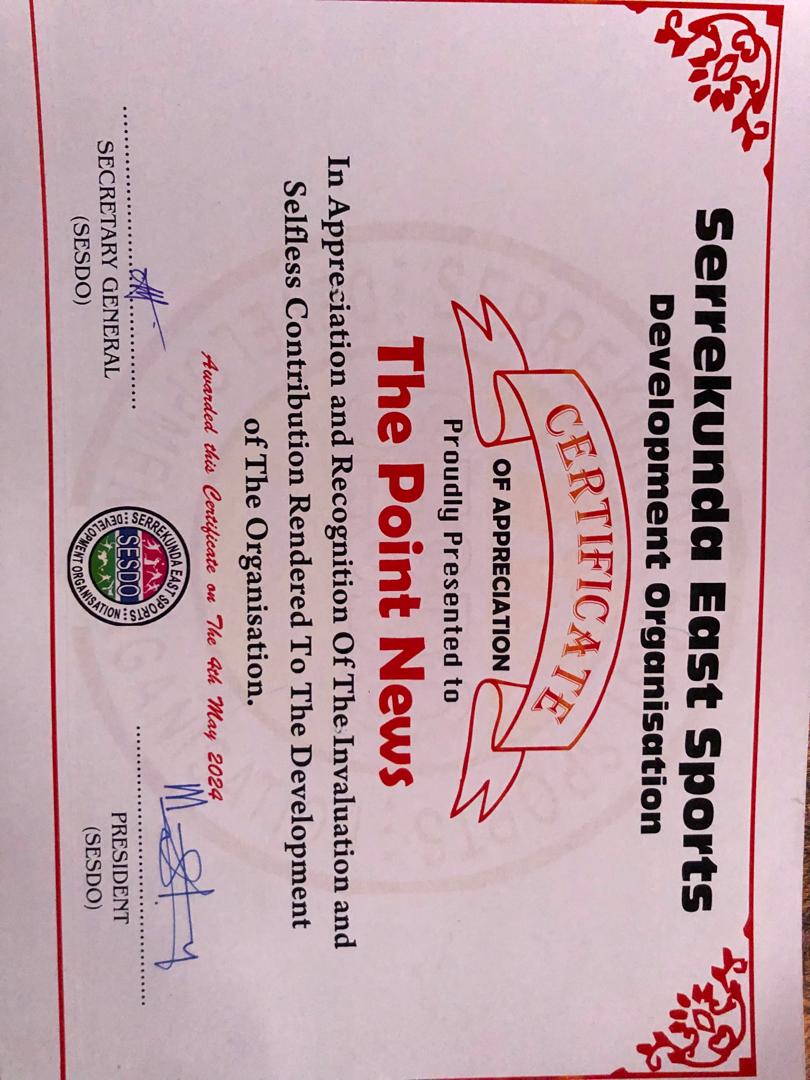 SESDO awards The Point
