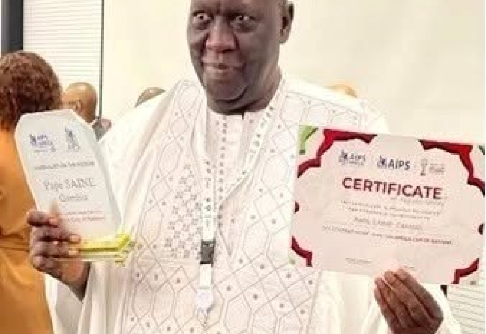 The doyen of Gambian journalism and a pillar of press freedom, Pap Saine: 