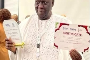 The doyen of Gambian journalism and a pillar of press freedom, Pap Saine: 