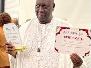 The doyen of Gambian journalism and a pillar of press freedom, Pap Saine: 