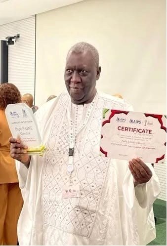 The doyen of Gambian journalism and a pillar of press freedom, Pap Saine: 
