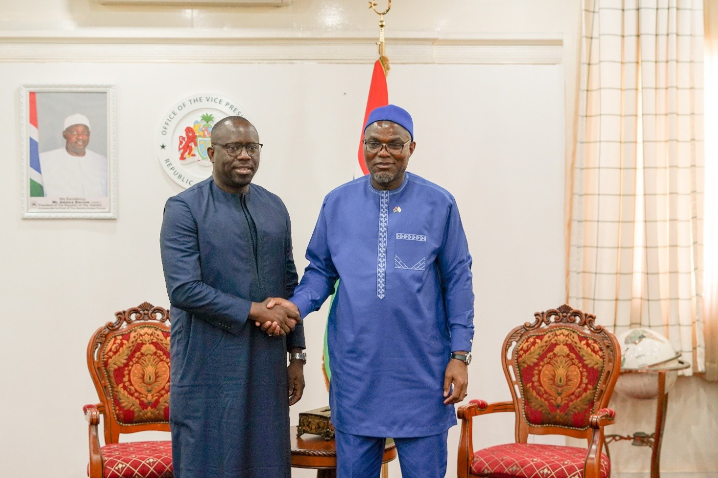 VP Jallow receives executive secretary of the Senegalo-Gambian Permanent Secretariat