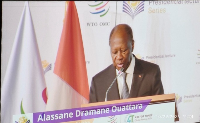 Ouattara says global trade remains powerful driver of growth, integrates economies