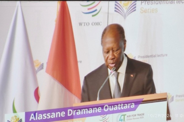 Ouattara says global trade remains powerful driver of growth, integrates economies