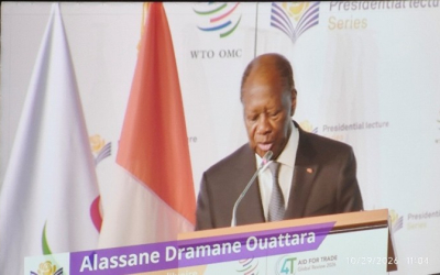 Ouattara says global trade remains powerful driver of growth, integrates economies