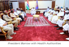 President Barrow Meets Health Authorities Following AKI Deaths
