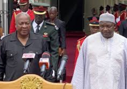 President John Mahama and President Barrow