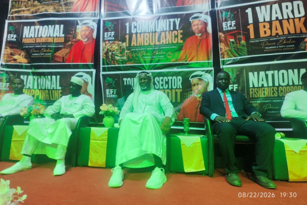 Prince Ebrima Sanyang launches EFF-Gambia ahead of Dec polls