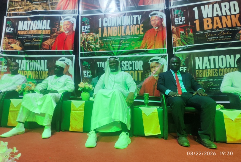 Prince Ebrima Sanyang launches EFF-Gambia ahead of Dec polls
