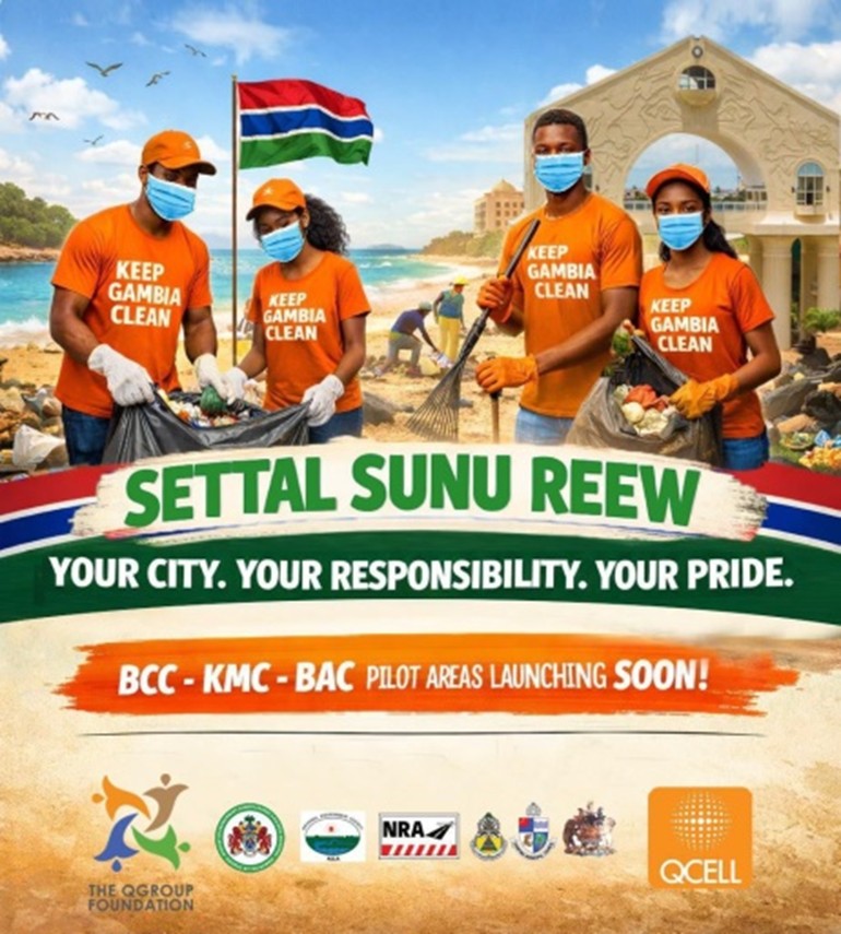 QGroup Foundation launches ‘Settal Sunu Reew’ Campaign to keep Gambia clean