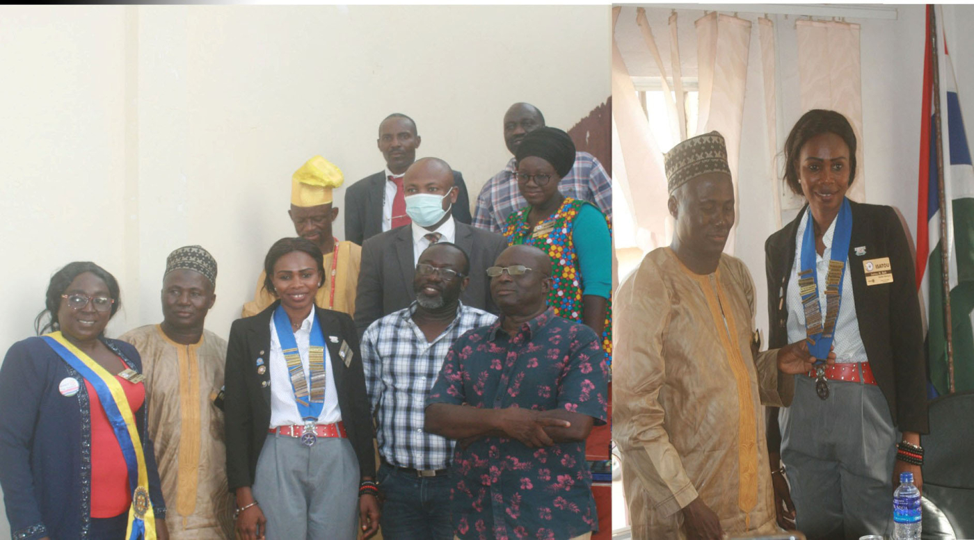 Rotary Club of Banjul decorates new President