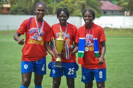 Gambian trio win Liberian League title with Determine Girls FC