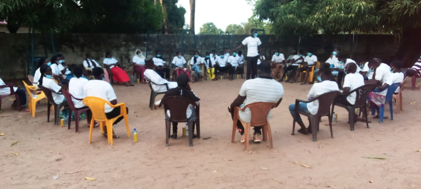 The Rural Child, WCR MIC conduct second Moonlight Storytelling  Muhammed Kuyateh, a griot from Mandinaba leading the storytelling