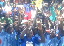 Sukuta Newtown FA clasp Serrekunda Central curtain raiser trophy