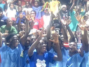 Sukuta Newtown FA clasp Serrekunda Central curtain raiser trophy