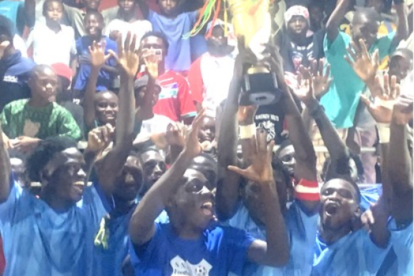 Sukuta Newtown FA clasp Serrekunda Central curtain raiser trophy