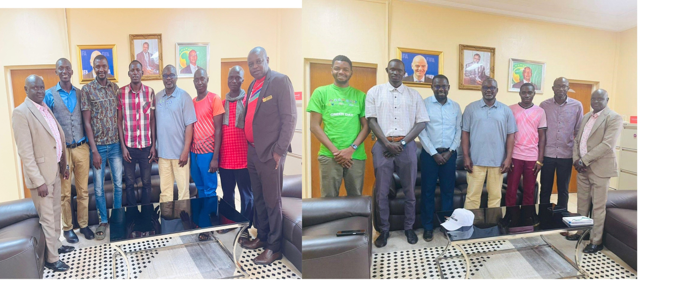  Lamin Kabba Bajo receives SESDO, Gunjur Sports Committee at Football House