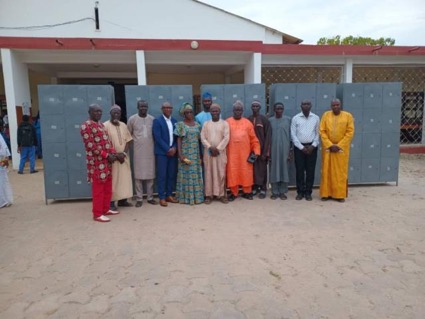 Gambia SSS Alumni of 1996 plough back with donation of 60 filing cabinets