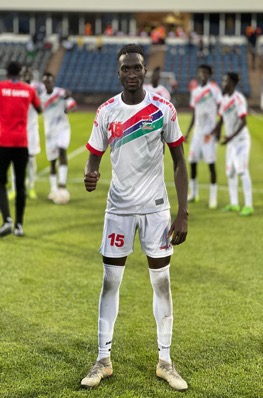 Saikou Barrow makes splendid performance for Gambia against Gabon