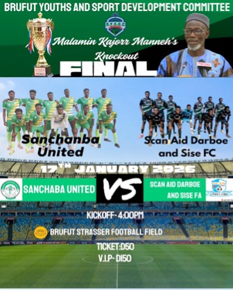 Sanchaba Utd face Scan Aid Darboe & Sise in Malamin Kojorr Manneh Brufut knockout final tomorrow