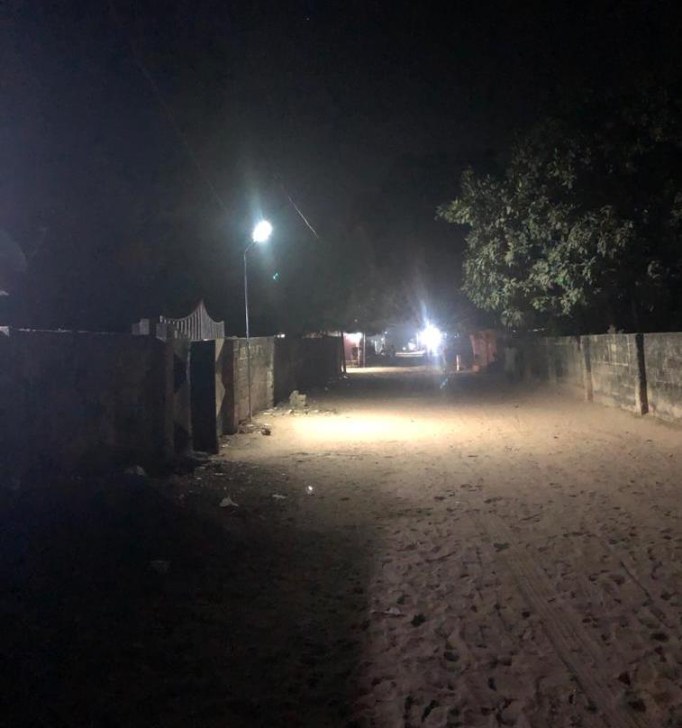 Brufut Sanchaba inaugurates new street lights