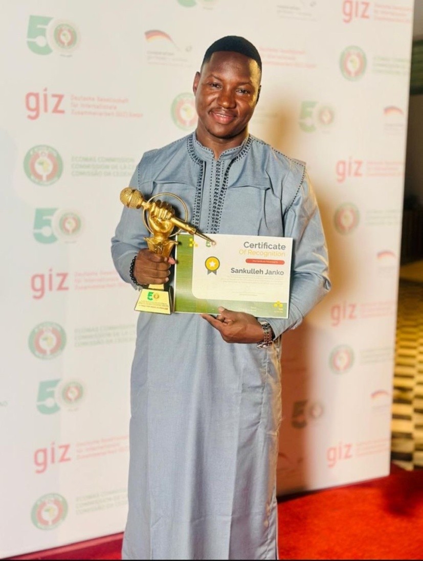 Gambian journalist Sankulleh Janko wins ECOWAS Radio Award