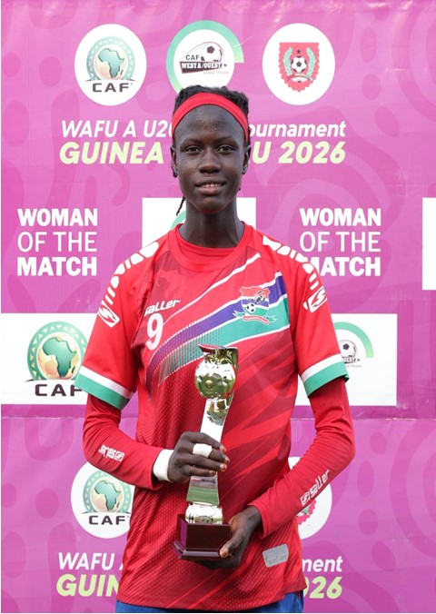 Sarah Jarju bags Player of the Match Award for Gambia in WAFU A-U-20
