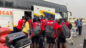 Scorpions arrive in Brazza Ville ahead of Congo AFCON brawl