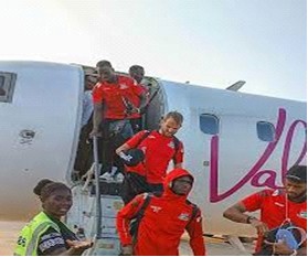 AFCON qualifiers: Scorpions return home after historic triumph over Ghana