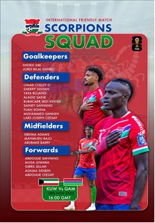 Coach Mckinstry announces squad ahead of Kuwait battle