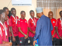 Scorplings visit Gambian High Commissioner Hadrammeh Sidibeh