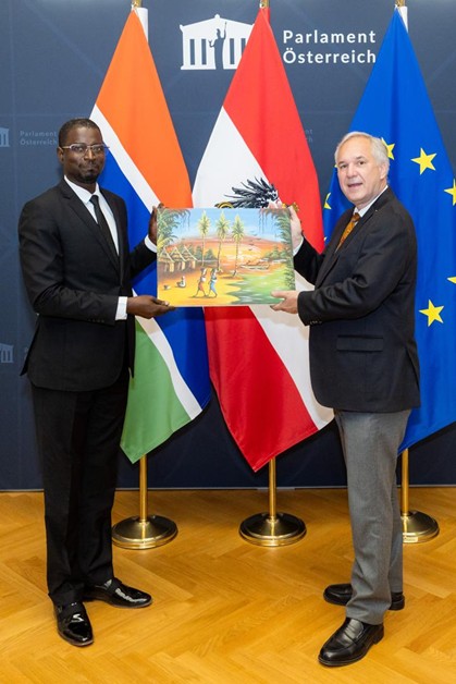 Deputy Speaker Njie meets Austrian Parliamentary President to strengthen bilateral ties 