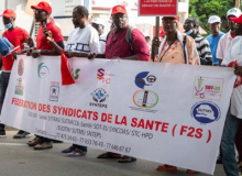 Senegalese workers march against rising living costs ahead of general strike