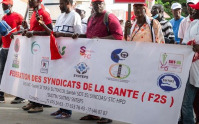 Senegalese workers march against rising living costs ahead of general strike