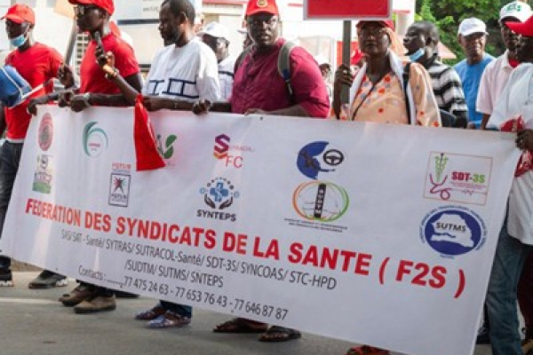 Senegalese workers march against rising living costs ahead of general strike
