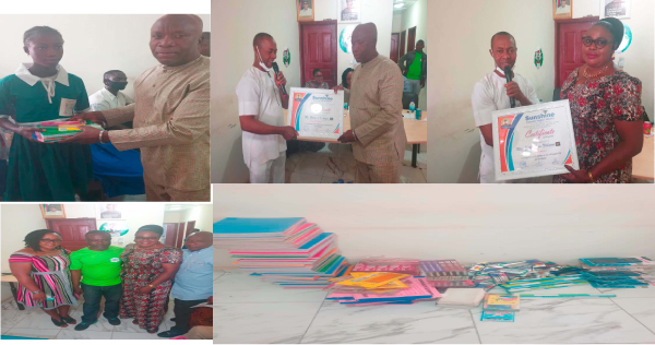 SESI Gambia Chapter Donates Learning Materials to 70 Students