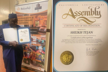 Sheikh Tijan Nyang grabs Hollywood Award at 17th African Film Festival