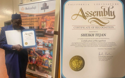 Sheikh Tijan Nyang grabs Hollywood Award at 17th African Film Festival