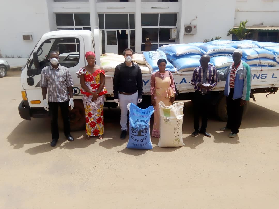 Shyben A. Madi donates food items to EFSTH