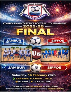 Sifoe, Jambur eye Kombo South District Tournament trophy