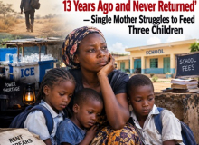 Single mother of 3 fears children may drop out of school after 13 years disconnecting from Husband
