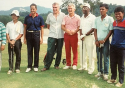 Sir Dawda with Bob Hawke former Australian Prime Minister