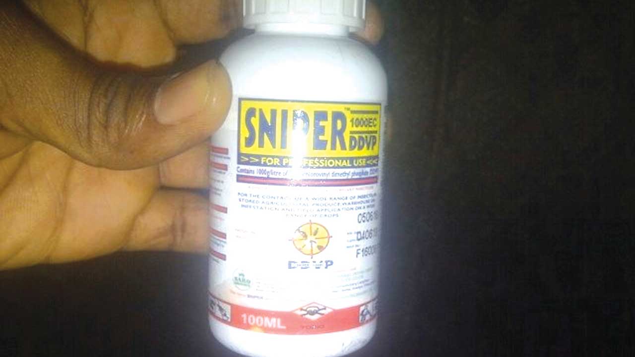 Lady commits suicide after reportedly drinking sniper pesticide 