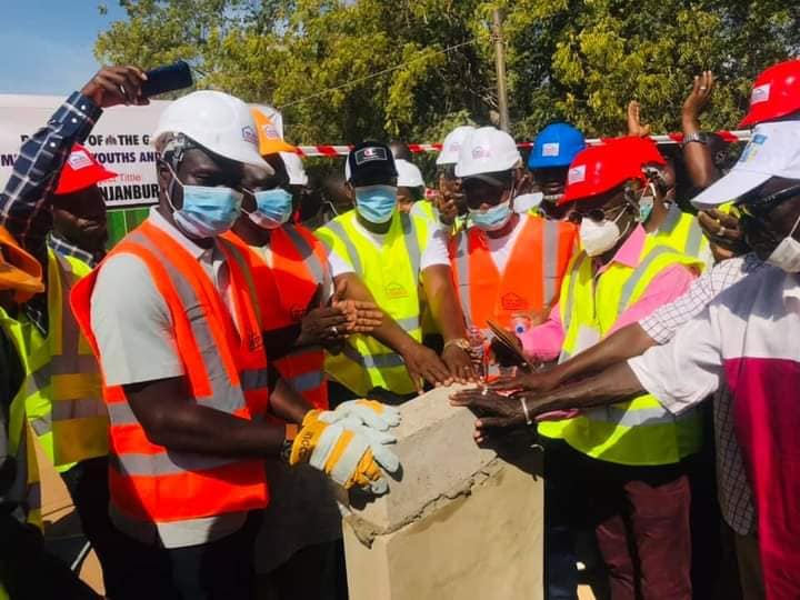 Sports minister lays over D9m mini-stadium foundation stone in Janjanbureh
