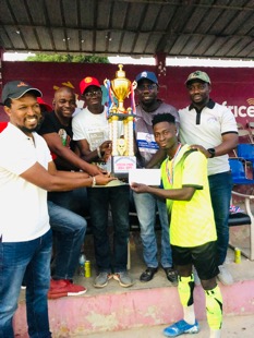 Strikers FC lift Serrekunda Central league trophy